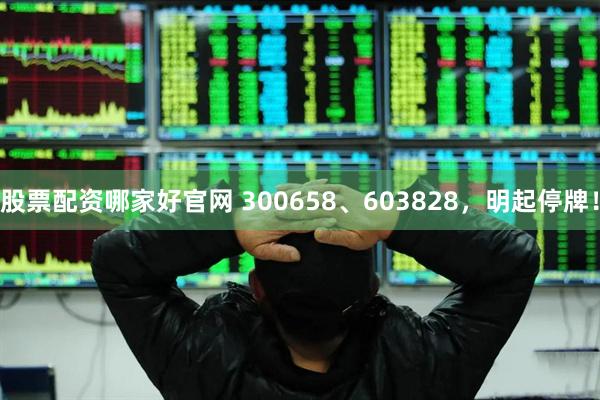 股票配资哪家好官网 300658、603828，明起停牌！